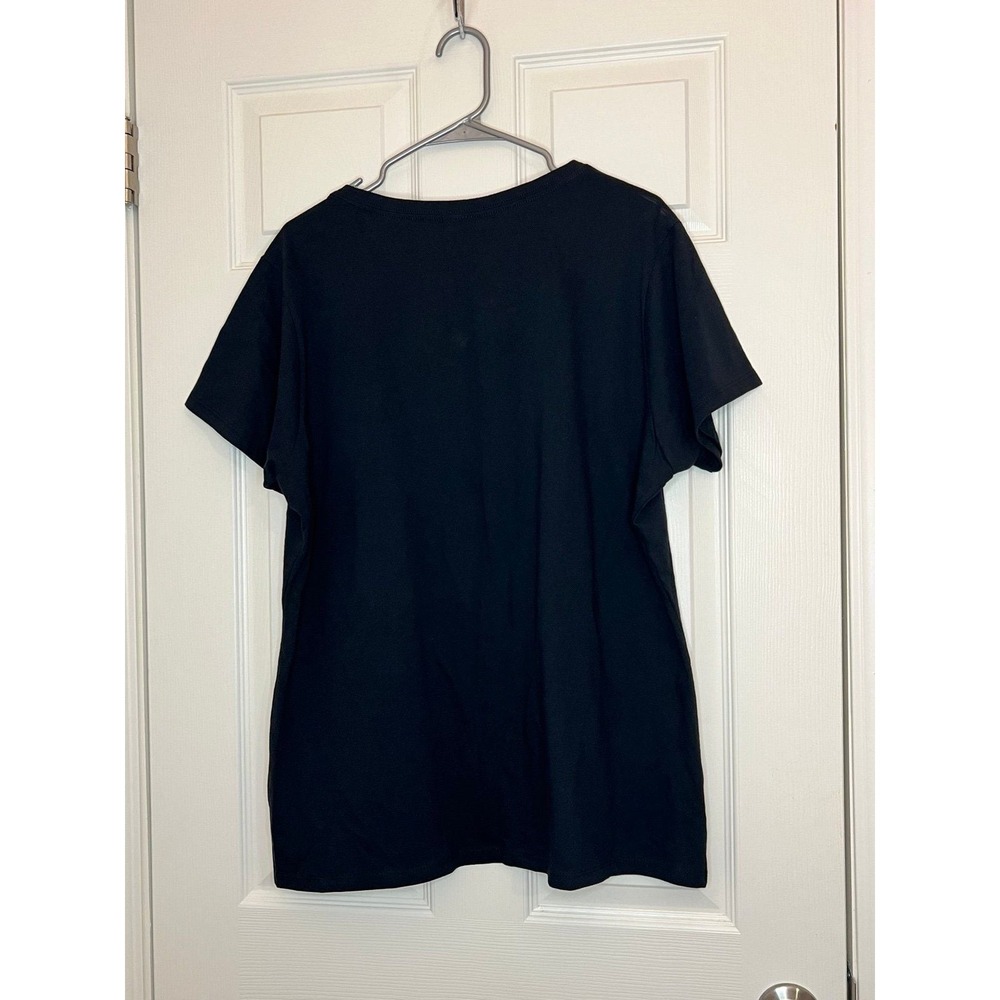 Port & Company T-Shirt Women XXL Black Excellent Valdosta State Blazers V-Neck - Picture 3 of 6